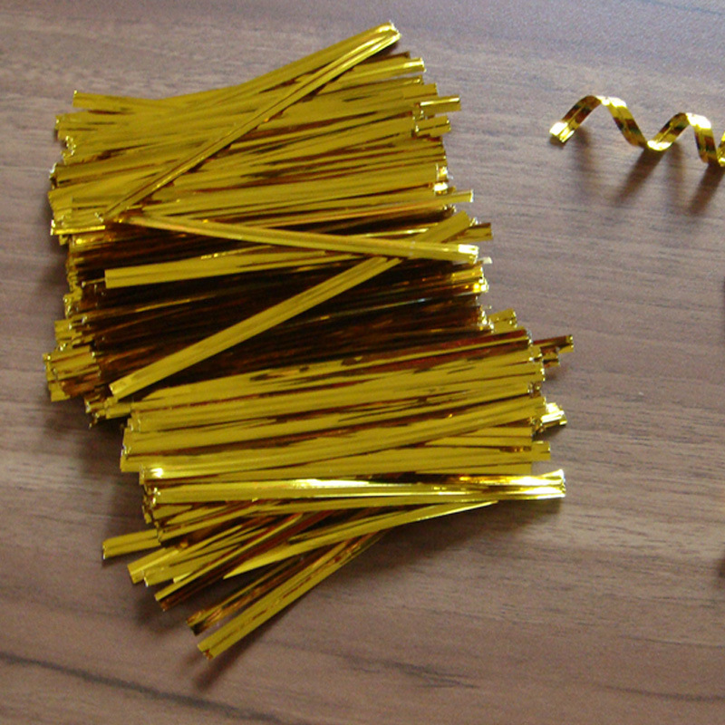 烘焙包装吐司面包饼干包装袋糖果默认项袋约800根圣诞金色绑带扎