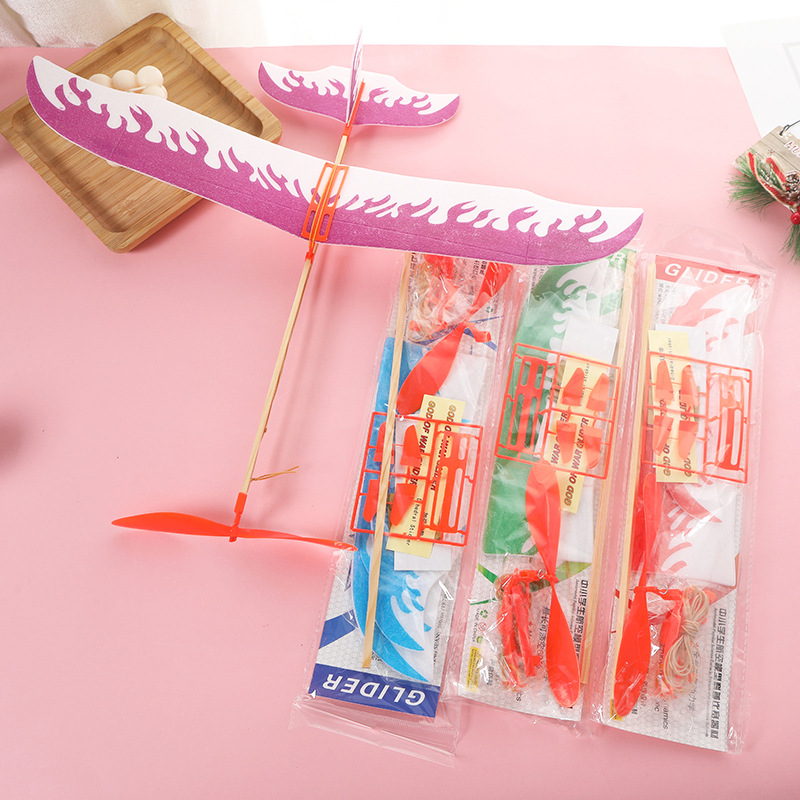 Directo de fábrica banda de goma modelo de avión de potencia ala única Thor mano lanzando espuma planeador modelo de avión competencia al por mayor