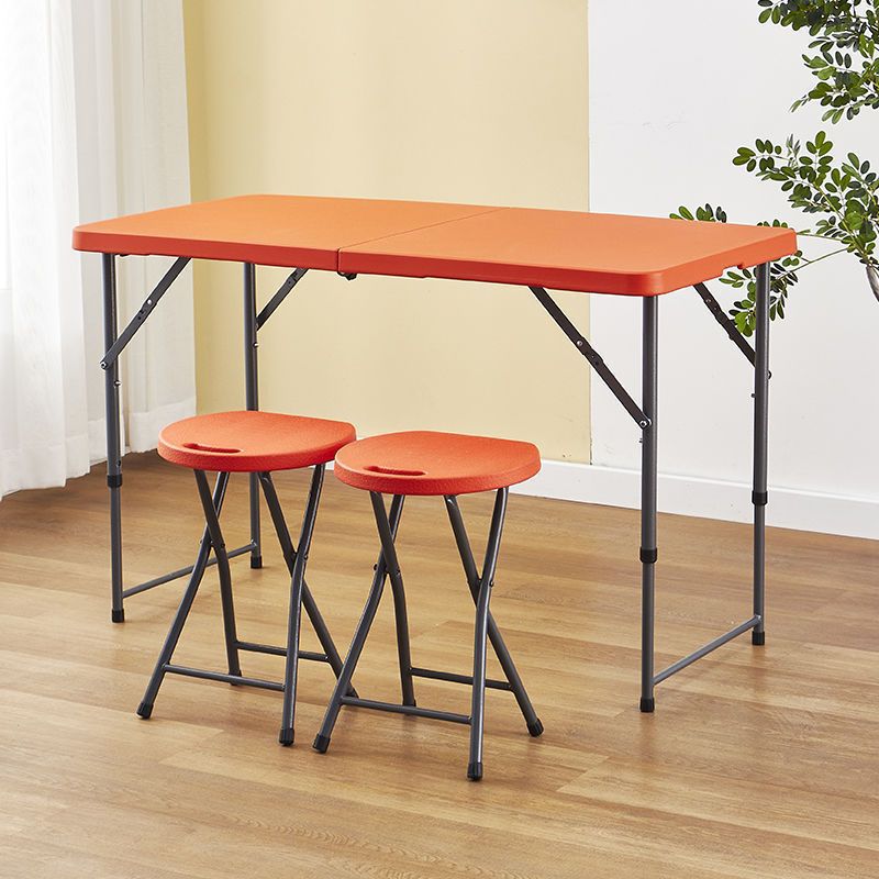 Mesa plegable para hacer un picnic al aire libre de altura, plástico simple para el hogar, mesa de estudio portátil simple, mesa de almacenamiento moderna y silla