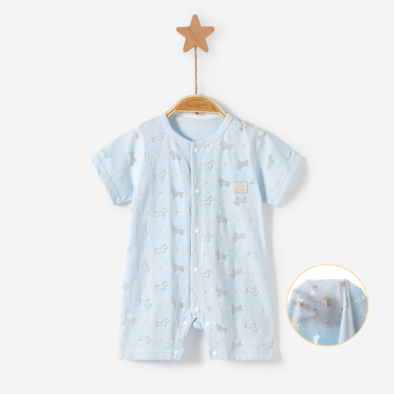 Bebé mono verano delgada de manga corta pijamas mameluco traje infantil recién nacido Ropa niños y niñas Bebé Ropa de verano