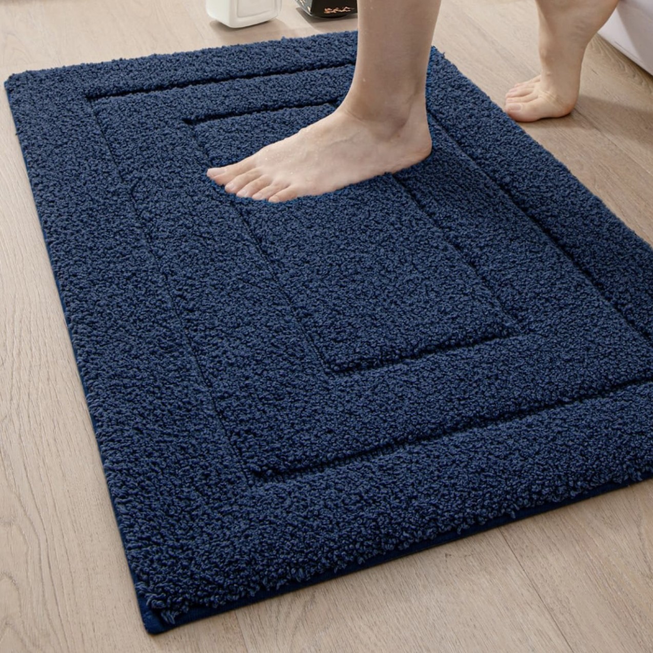 Cachemira transfronteriza alfombra de baño absorbente de agua inodoro puerta de inodoro pie de alfombra de baño antideslizante fácil de golpear alfombra de puerta