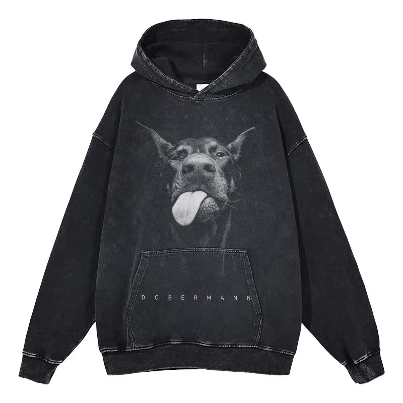 Eminem Travis Scott Tupac XXX American Hip Hop Rap Vintage Imprint Water Washed Hooded Sweater