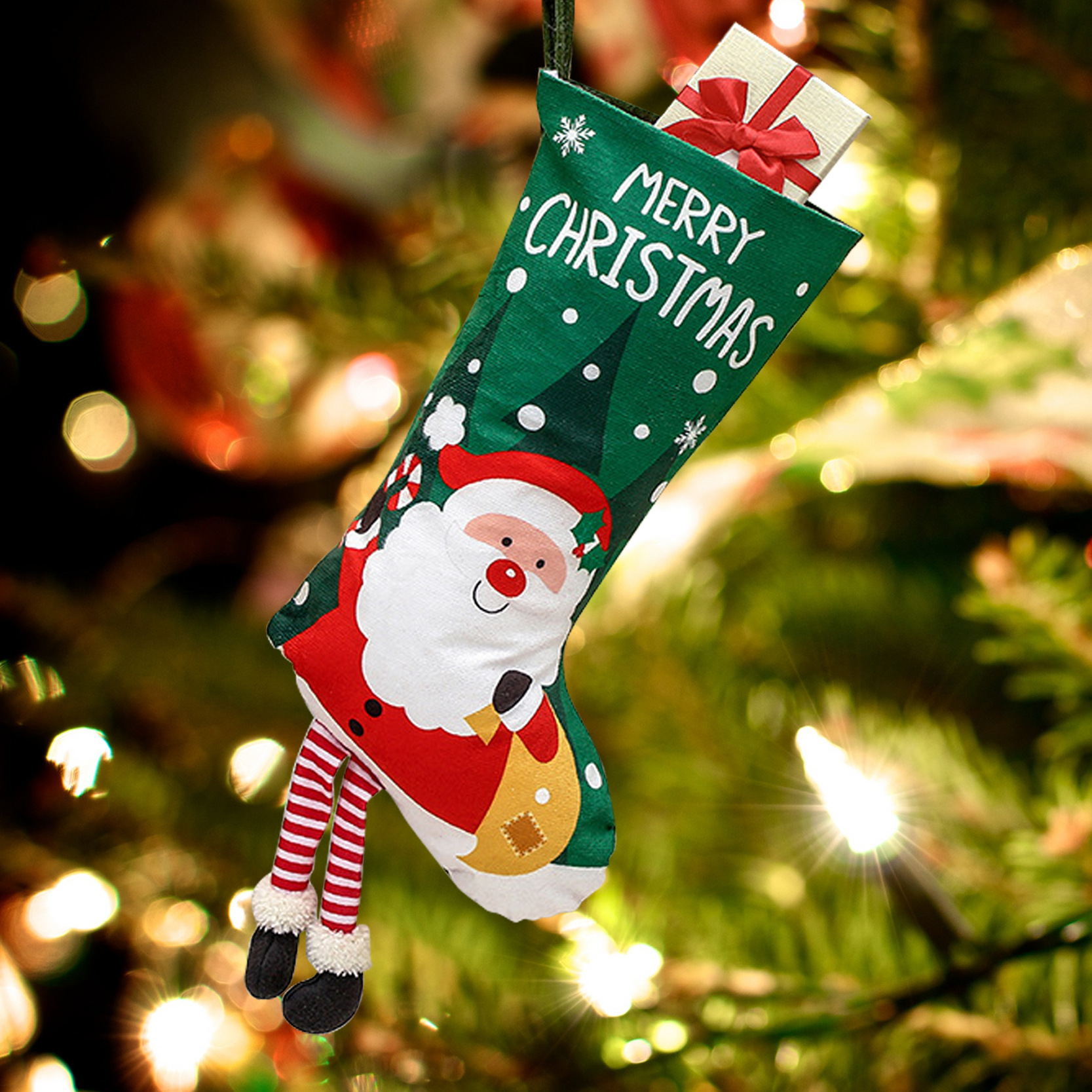 New Socks, Gift Socks Decorations, Christmas Tree Pendants, Candy Bags, Hanging Decorations_voghion.com