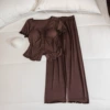 Colored breast pads, trousers, with short sleeve
