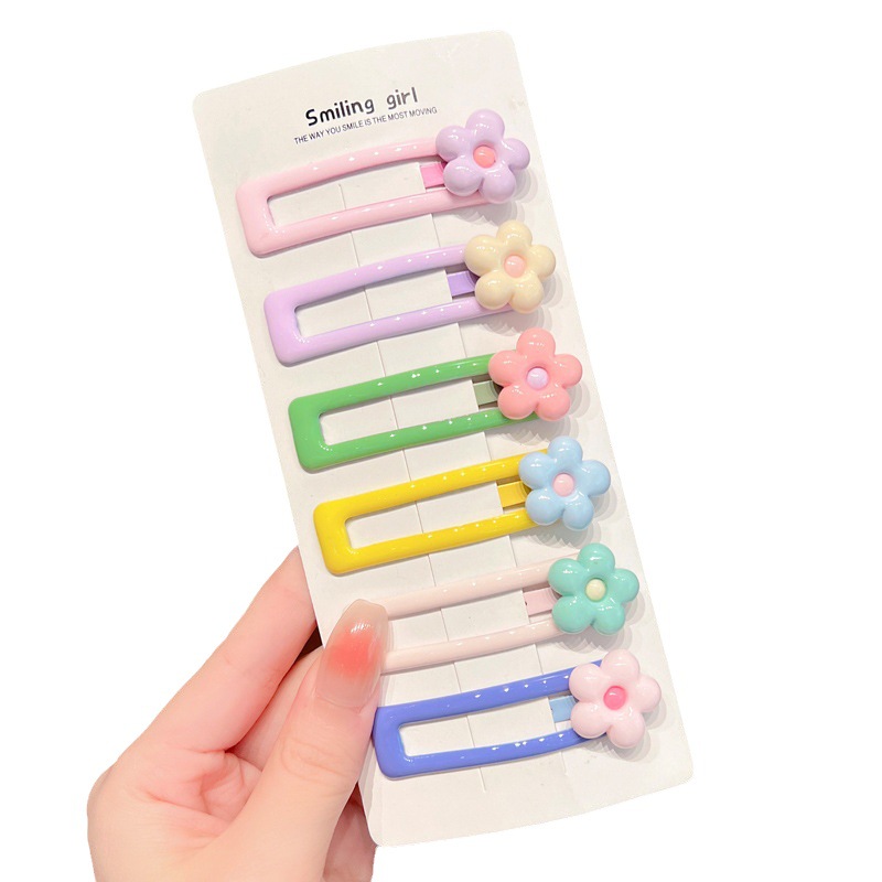 Los niños de dibujos animados horquilla lindo bebé pelo roto BB clip tocado de la niña Cabeza trasera horquilla Bangs clip lateral accesorios para el cabello