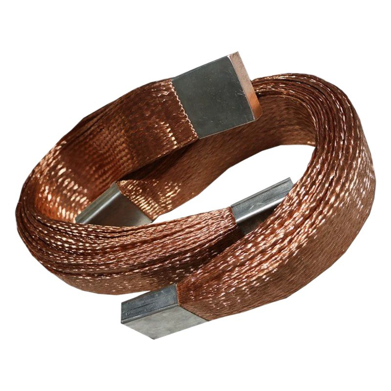 Медная оплетка для мягкого соединения, медная оплеточная лента, медная проводящая лента, мягкий анодный соединитель, мягкая медная шина для трансформатора