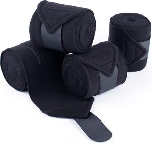 The manufacturer produces black horse gaiter protective covers, equestrian products with a choice of styles and colors.