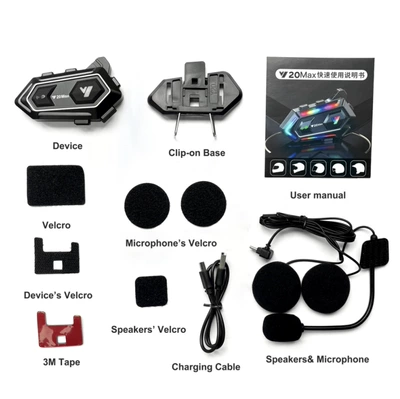 Motorcycle Helmet Headset Helmet Headset Motorcycle - y20max-intercom-version