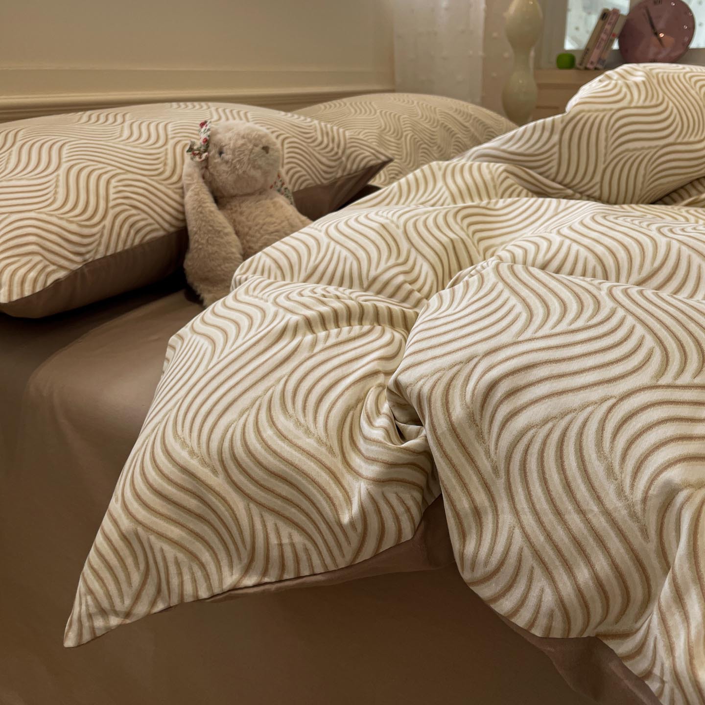 Cama de algodón de cuatro piezas set2025 nuevo algodón de cuatro estaciones sábanas universales set de cama de tres piezas