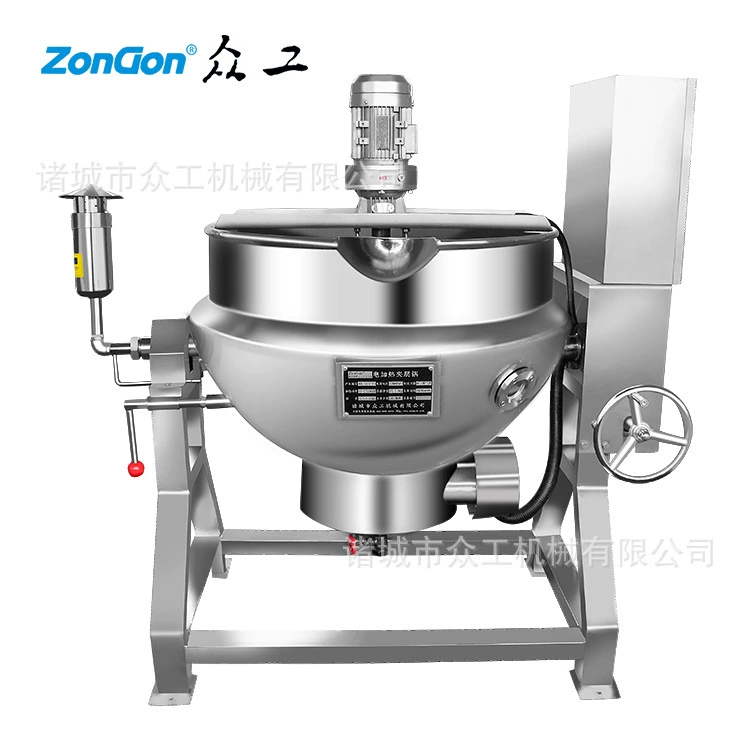 Кастрюля Нержавеющая сталь Наклонный суповой горшок Куриный горшок Наклонный электрическое отопление Ламинированный горшок