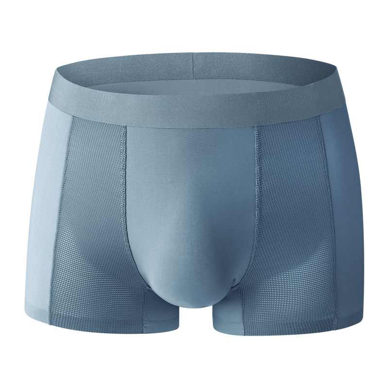 Pantalones interiores de hombre, pantalones interiores de hielo de verano, pantalones interiores de cintura delgada transpirables sin marcas de hielo, pantalones interiores de suministro transfronterizo para hombres