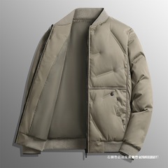 跨境棒球领棉服男短款冬季加厚保暖御寒保暖夹克休闲青年潮牌外套