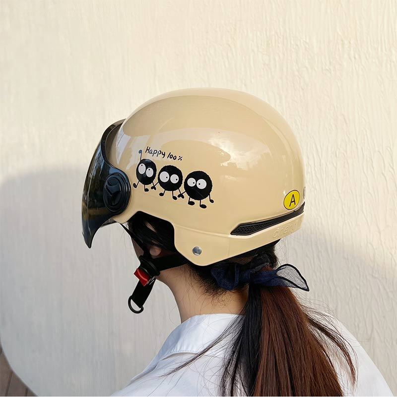 3C Certified Electric Vehicle Helmet - Universal Lightweight Motorcycle Half Helmet