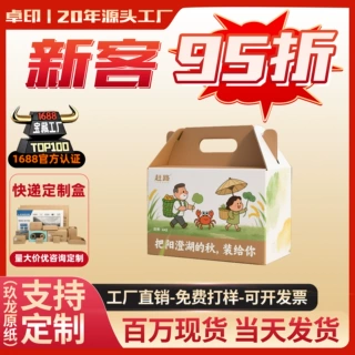 纸盒包装印刷大号瓦楞纸箱特硬快递纸箱手提箱子厂家定制小批量