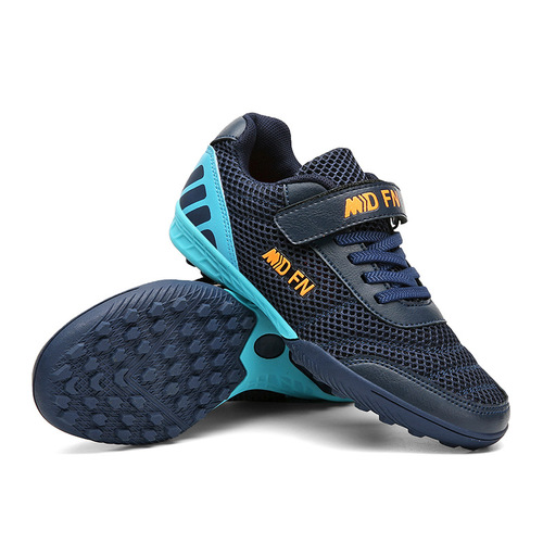 Factory direct sales broken nail mesh children's football shoes soft bottom student training shoes breathable outdoor sports shoes for boys and girls