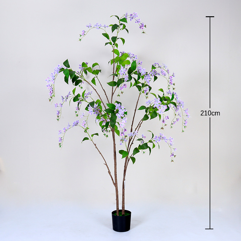 Planta Artificial de Jazmín en Maceta de Plástico para Sala de Estar image 22