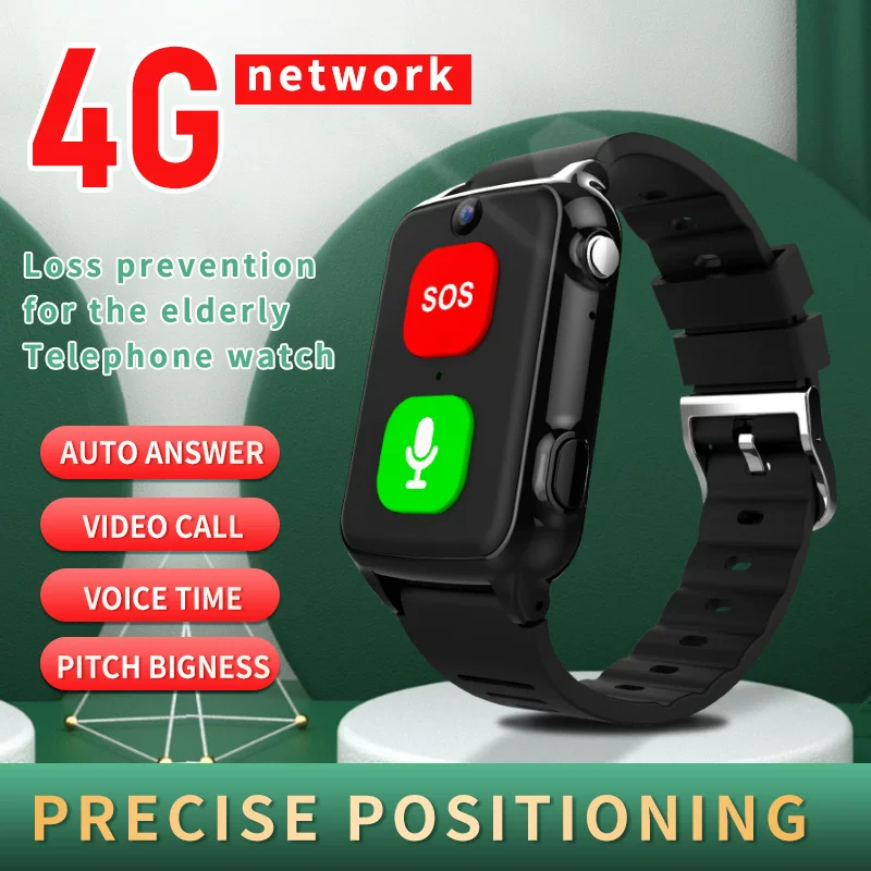 4G умные часы для здорового сердца и температуры тела, геолокация, звонок-партнер, часы, анти-утеря и сигнал тревоги при падении, интеллектуальный мониторинг