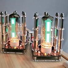 USB 6E2电子管猫眼驱动板音频VU电平指示器带拾音功能复古摆件