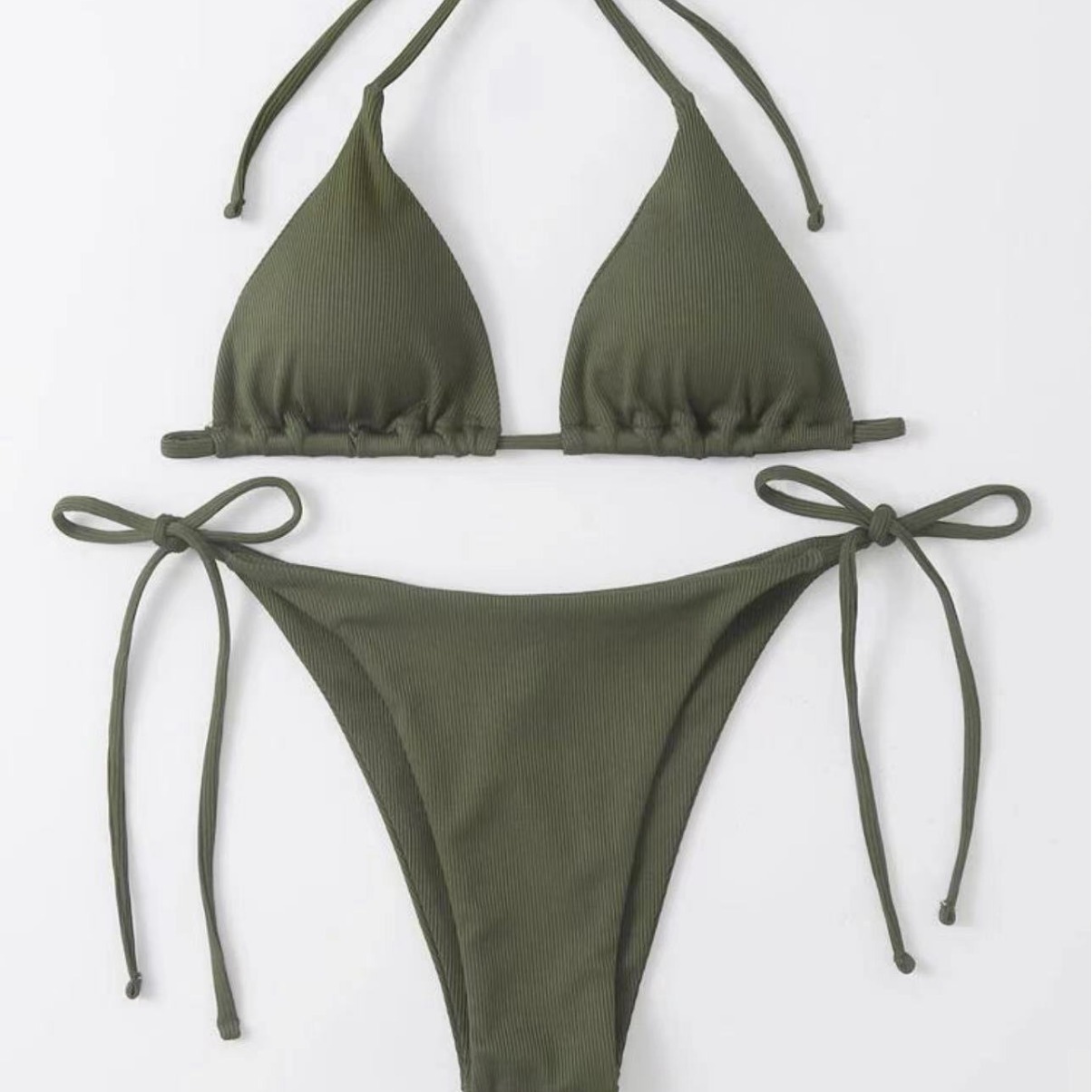 Women's Sexy Three Piece Bikini Two Piece Swimsuit American Style Beach Hot Spring Swimwear_ecoleips.com