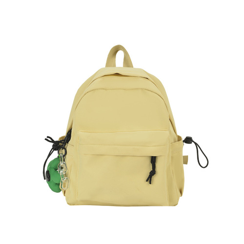 Simple solid color small backpack, female forestry college student, lightweight small school bag, mommy bag, small capacity backpack