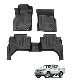 适用于Mitsubishi Triton三菱专车专用全天候跨境橡胶TPE汽车脚垫