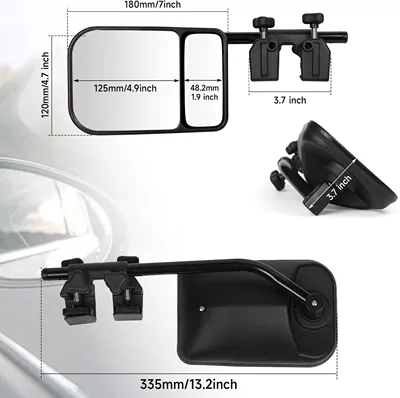 Trailer extension large field of Car mirror