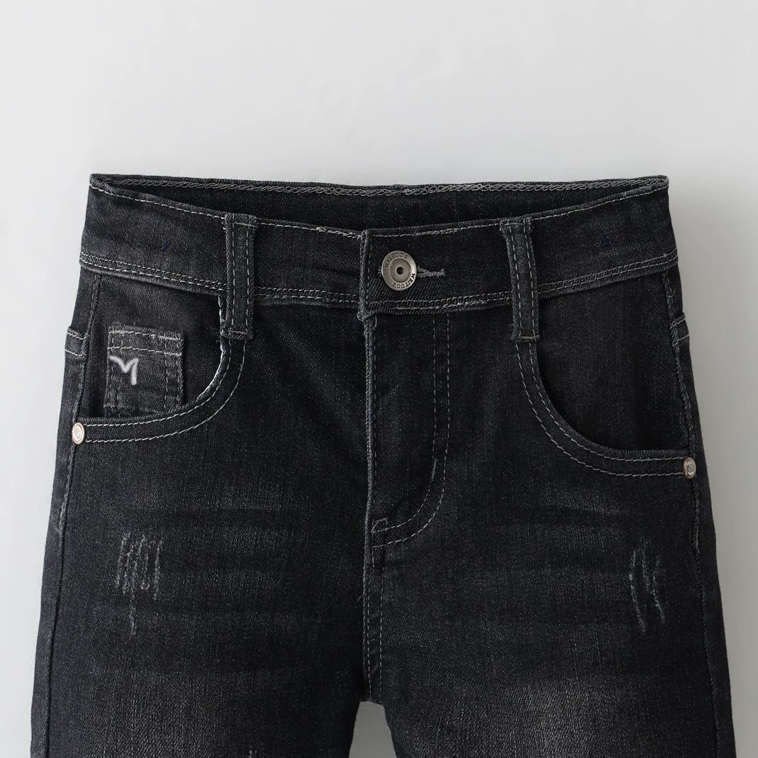 Детские демисезонные брюки, эластичные износостойкие цветные джинсы для подростков