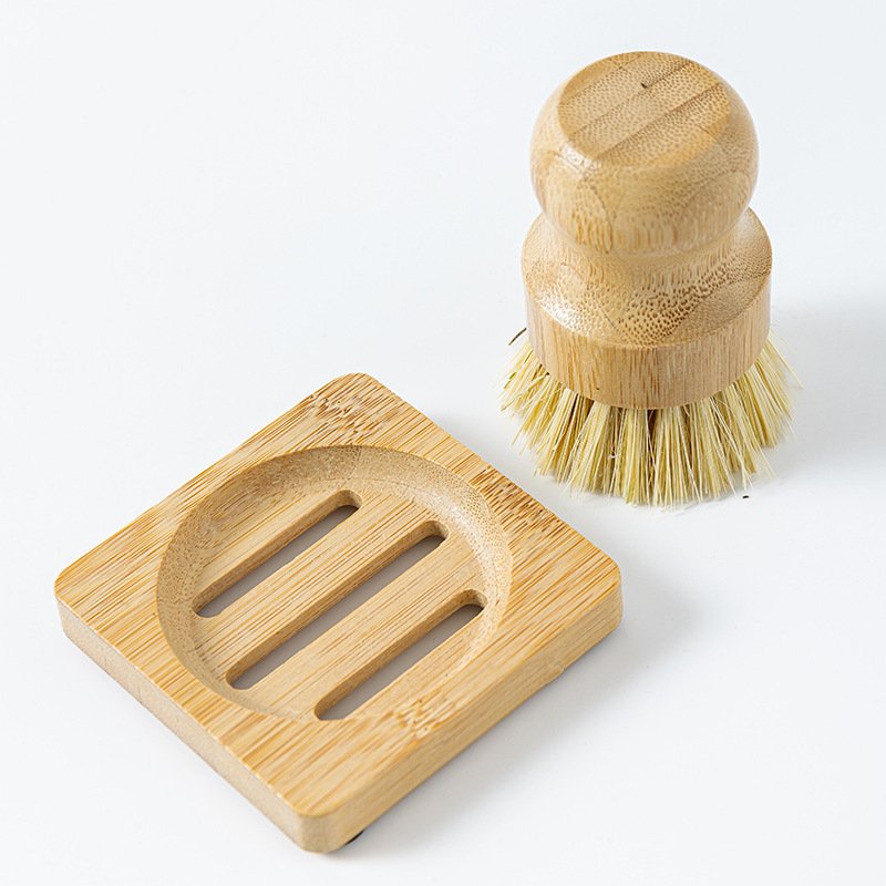 Nanzhu 사이잘삼 + 사각 대나무 홀더