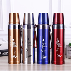 750ml Iron Clad Bullet Vacuum Insulated Cup Large Capacity Portable Outdoor Water Bottle & Mug with Logo Printing