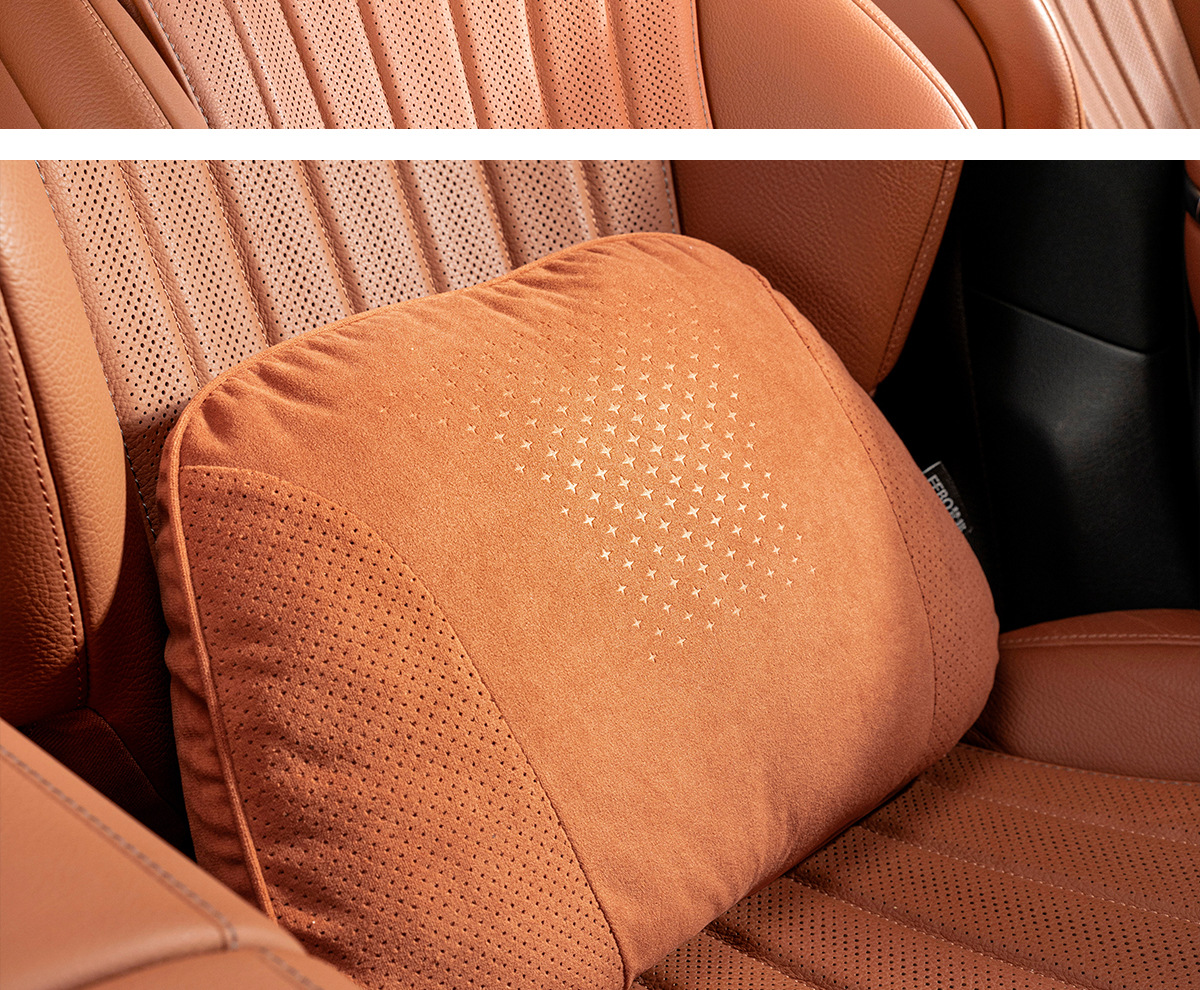 Car Headrest and Lumbar Support, Car Cushion and Neck Pillow, Suitable for Maybach, Mercedes-Benz, Toyota, Honda and General Car Pillows