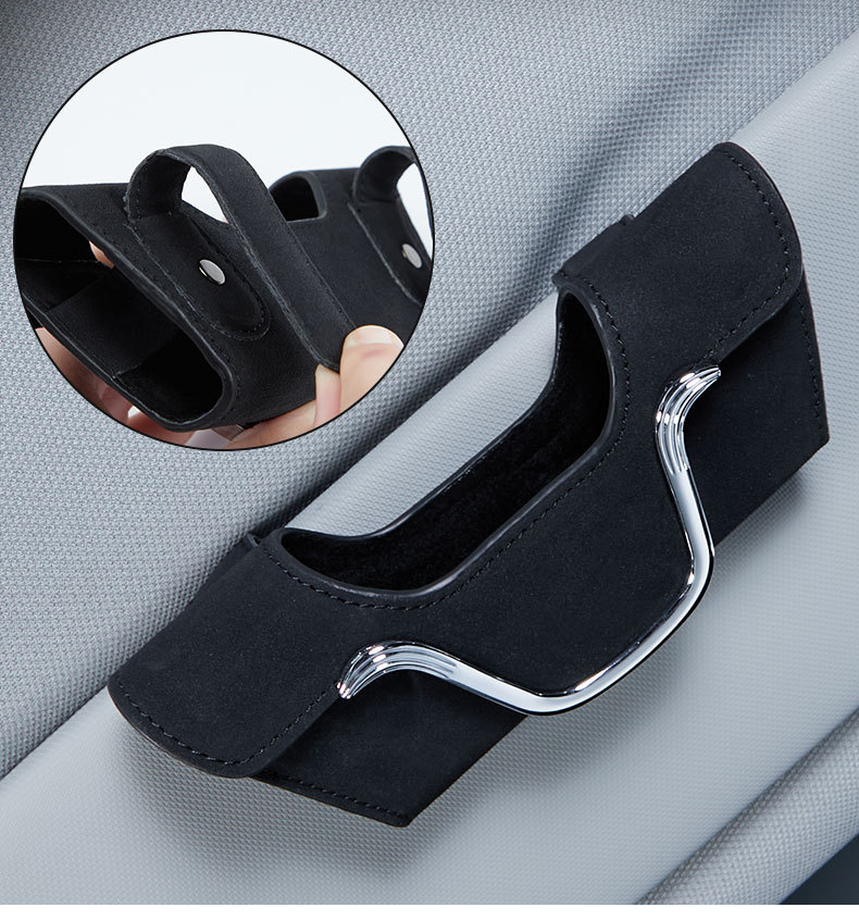 Car Glasses Box Sun Visor Sunglasses Clip Car Inner Driver Glasses Clip Sunglasses Car Storage Box Glasses Frame