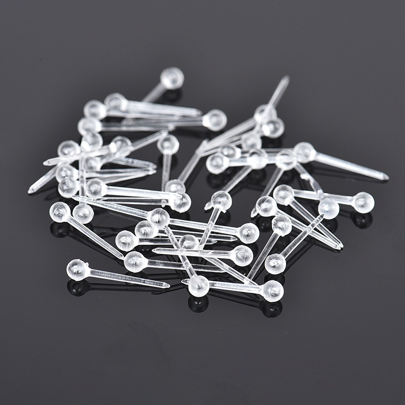 Handmade DIY Jewelry Accessories Ear Studs Flat Needle Invisible Painless Plastic Transparent Non-Pierced Ear Hooks Ear Clip Converter Handmade DIY Jewelry Accessories Ear Studs Flat Needle Invisible Painless Plastic Transparent Non-Pierced Ear Hooks Ear Clip Converter