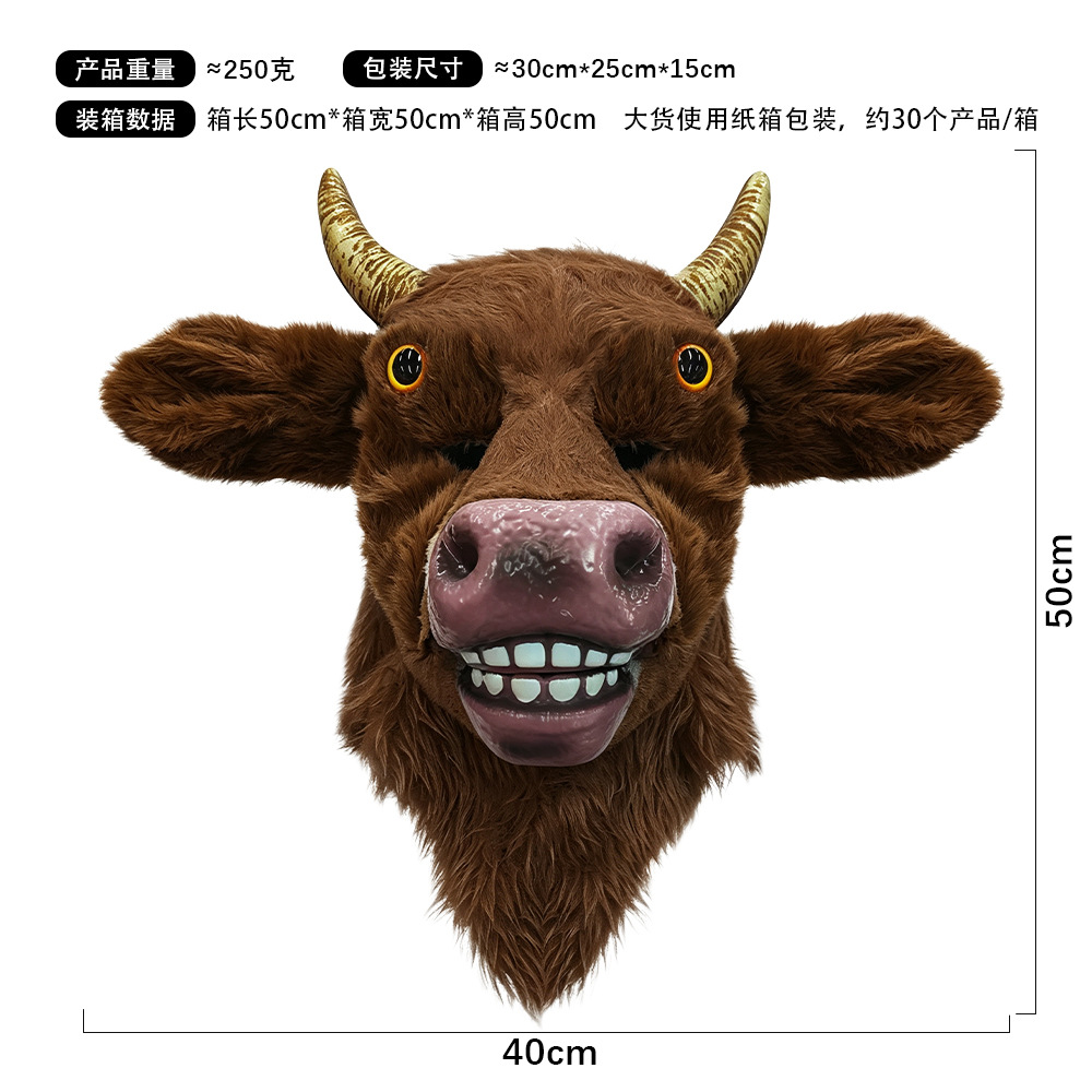 Puede abrir la boca, divertida serie de sombreros de animales, mascarada, máscara de mordida de boca, accesorios de actuación de fiesta de Halloween image 28