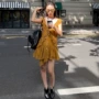 mmfish波点小众不规则吊带裙