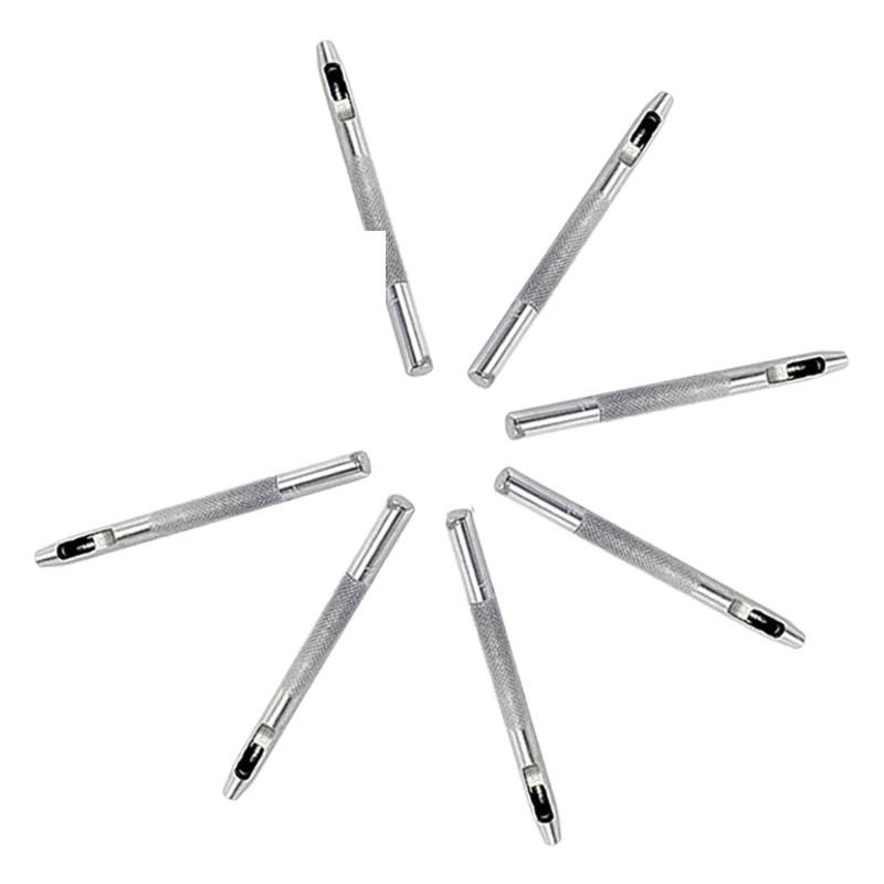 Прямой немецкий гальванический яркий круглый ремень с отверстием для перфоратора 3,5 мм перфоратор ручной