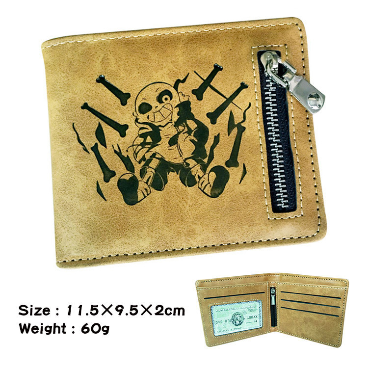 Game Surrounding Legend Wallet Double Zipper Pencil Case Animation Second Dimension Teenager Pu Leather Wallet Card Bag