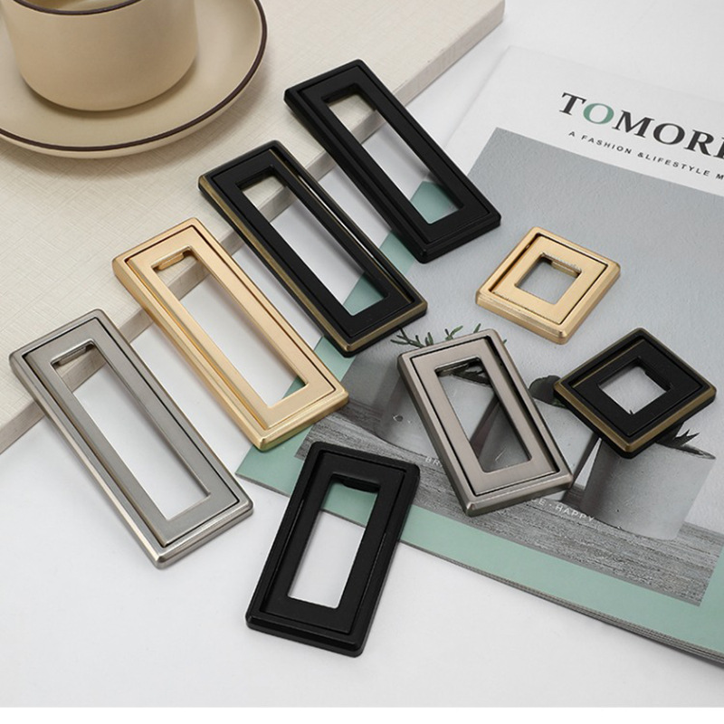 抽屜拉手隱形免打孔電視櫃榻榻米床頭櫃書桌櫃內柜子超薄暗把手