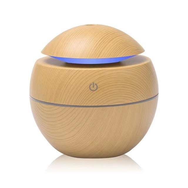 Transfronterizo seta humidificador de grano de madera jarrón máquina de aromaterapia pulverizador de aire humidificador de escritorio de gran volumen de niebla