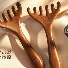 六爪の頭部の経絡は鹿の角の檀木の五爪を櫛にします。