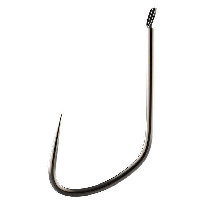 Genuine goods titanium alloy modified wolf tooth fishhook bulk thin strip competitive black pit Japanese Imported carp horn carp fishing hook