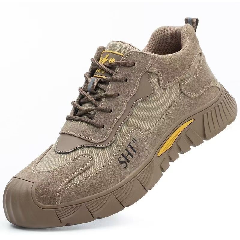 Work Anti-Smash and Anti-Puncture Steel-Toe Breathable Safety Shoes for Men, Summer Safety Shoes for Welders, Dirt-Resistant, Lightweight, and Odor-Resistant Work Anti-Smash and Anti-Puncture Steel-Toe Breathable Safety Shoes for Men, Summer Safety Shoes for Welders, Dirt-Resistant, Lightweight, and Odor-Resistant