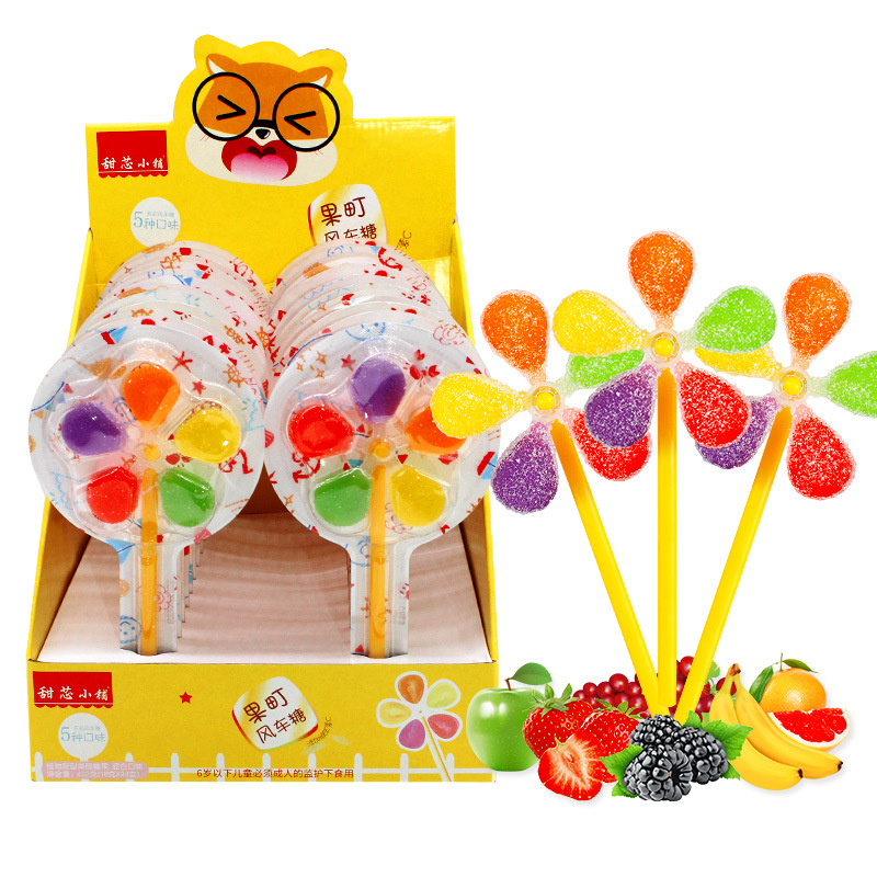 18g Daffodil Soft Candy Sticks, Handmade Fruit Town Soft Candies, Wholesale Leisure Fashion Children Snacks