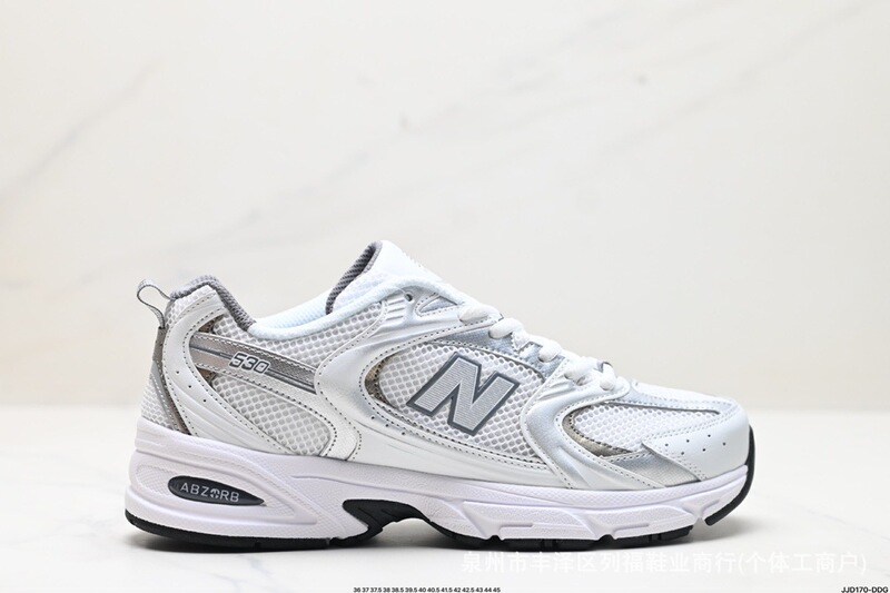 国境を越えた熱い販売莆田靴お父さん靴 nb530 シルバーレトロカップルランニングシューズ N 字型男性と女性のカジュアルスポーツシューズ|undefined