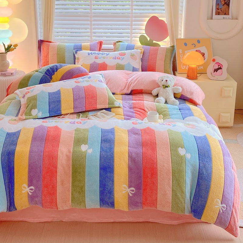 雪花绒被套单件冬季加厚保暖双面法兰绒牛奶绒毛绒珊瑚绒被罩批发