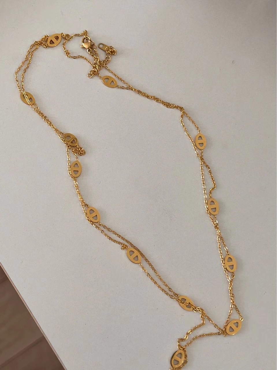 Fashion Animal Titanium Steel Plating Sweater Chain 1 Piece