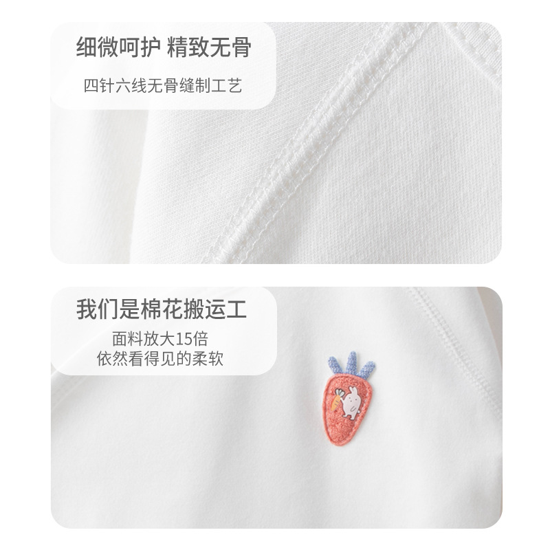 Bebé recién nacido vaina algodón recién nacido bebé primavera y otoño invierno ropa manga larga tocando fondo sin hueso mono mameluco