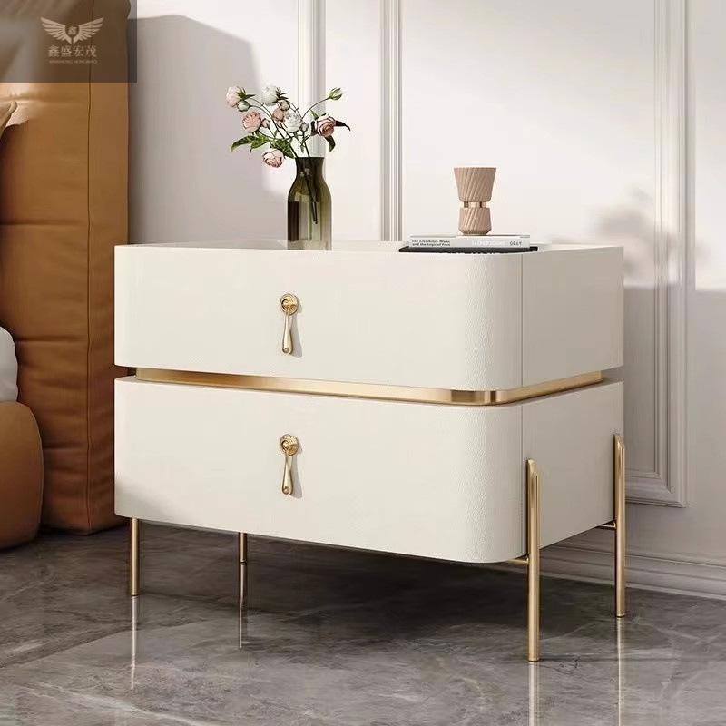Dormitorio doméstico simple y moderno dormitorio superior italiano de lujo ligero mesita de cabecera sin instalación integral nuevo tipo