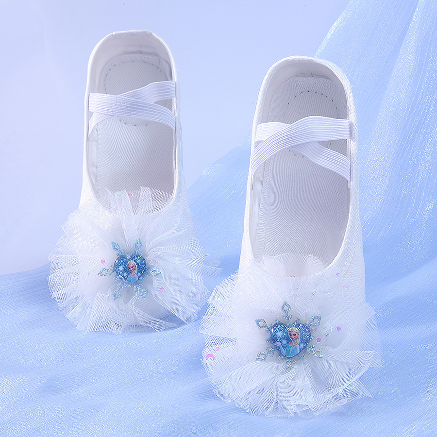 New dance shoes children's soft bottom girls' practice lace-free special Chinese performance dancing cat claw Ballet