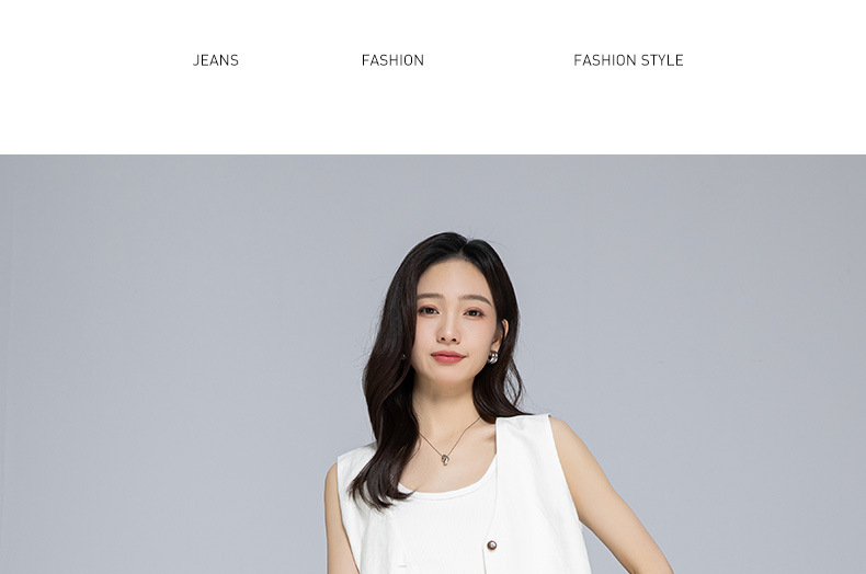 Quần jean ống rộng nữ cạp cao chất Tencel cotton mỏng mùa hè — Xanh lam nhạt cổ điển chi tiết 20