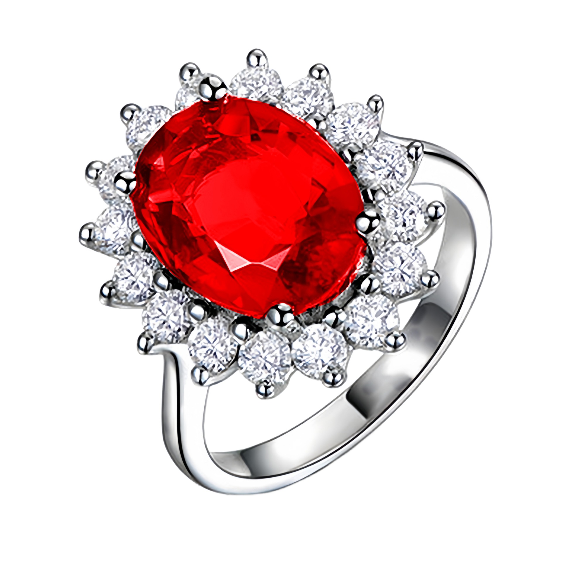 Princess Diana Style Adjustable Tanzanite Sapphire Colorful Gemstone Women's Open Ring_voghion.com